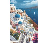 Mon carnet de notes Santorin: 100 pages lignées A5 - Illustration de Santorin - Soleil de Grèce - pour notes personnelles