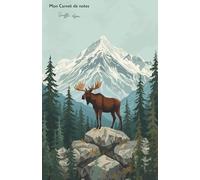 Mon carnet de notes Souffle alpin: 100 pages lignées A5 - Décor montagnard calme et reposant - pour notes personnelles