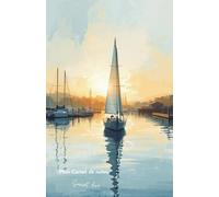 Mon carnet de notes Sunset doré: 100 pages lignées A5 - Couché de soleil en mer - pour notes personnelles