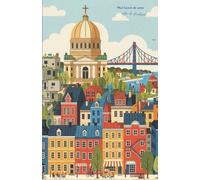 Mon carnet de notes Ville de Montréal: 100 pages lignées A5 - Illustration Vintage ville de Montréal - pour notes personnelles