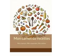 Mon carnet de recettes: Carnet de recette personnalisé avec espace photos, notes et organisation facile | Journal culinaire minimaliste élégant
