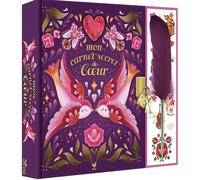 Mon carnet secrets de coeur: Coffret avec 1 carnet secret, des stickers et 1 stylo plume