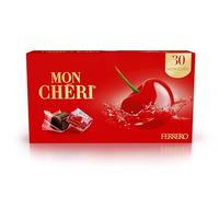 Mon Chéri - 30 Specialità al Cioccolato Fondente Con Ripeno al Liquore e Ciliegia, Senza Glutine, Idea Regalo, Confezione da 305 gr