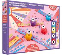 Mes mini perforatrices: Coffret avec 4 perforatrices et 40 bandelettes pailletées