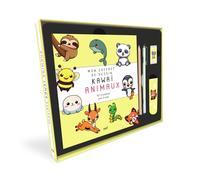 Mon coffret de dessin kawaï - Animaux: Avec 1 livre, 1 feutre noir à pointe fine, 1 crayon, 1 gomme et 1 marque-pages aimanté