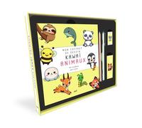 Mon coffret de dessin kawaï - Animaux: Un livre pour apprendre à dessiner 101 personnages et tout le matériel inclus