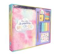 Mon coffret papeterie arc-en-ciel