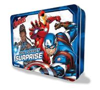 Mon coffret surprise Marvel Avengers: Avec 64 pages de jeux et coloriages, des autocollants, un masque, des pochoirs, des tatouages, 1 poster, 3 figurines et 6 crayons de couleur