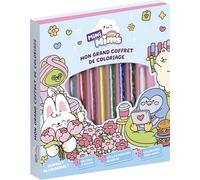 Mon grand coffret de coloriage: Avec 8 feutres à l'alcool, 1 stylo à peinture blanche et 32 coloriages trop mim's
