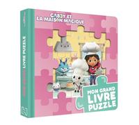 Mon grand livre puzzle Gabby et la maison magique: Livre cartonné avec 5 puzzles