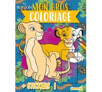 Mon gros coloriage Simba et Nala: Avec des stickers