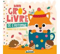 Mon gros livre de l'automne: Gommettes et coloriage