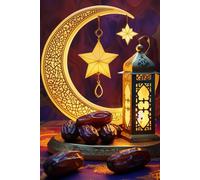 Mon Journal de Ramadan: Carnet ligné islamique de 120 pages pour Ramadan, prières, gratitude, douas, invocations et suivi des objectifs spirituels pendant le mois sacré