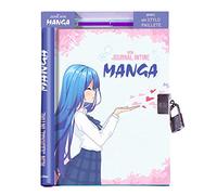 Mon journal intime manga: Avec 1 stylo pailleté