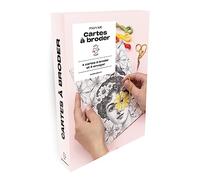 Mon kit cartes à broder: Avec 4 cartes à broder, 4 échevettes de fils, 1 aiguille à broder et 1 livret explicatif: 31625