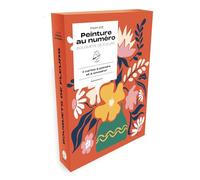 Mon kit peinture au numéro: Bouquet de fleurs - Coffret avec 3 cartes à peindre à encadrer, avec 2 pinceaux et 8 petits pots de peinture: 31628