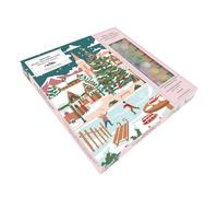 Mon kit Petit village de Noël: Peinture au numéro