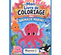 Mon livre de Coloriage des Animaux Marins