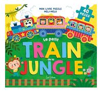 Mon livre puzzle méli-mélo - le petit train de la jungle