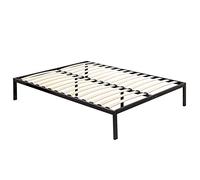 Mon Mobilier Design BASI - Rete a doghe con piedini in acciaio, 180 x 200 cm