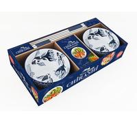 Mon petit Chirashi: Coffret avec 2 jolis bols en céramique, 2 paires de baguettes, 1 petit carnet de recettes