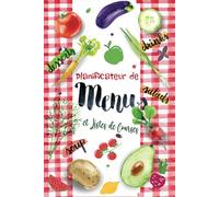 Mon Planificateur de Menus: A5 Agenda pour planifier les Repas Avec liste de courses - 110 Pages contenant 52 semaines pour organiser tes menus.06