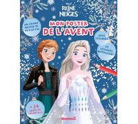 Mon poster de l'Avent Disney La reine des neiges: Avec 24 jours de coloriage, un grand poster de 40x60cm, avec stickers et stickers métallisés