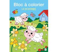 Mon premier bloc à colorier : Le printemps