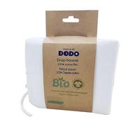 Mon PTIT Dodo - Lenzuolo con angoli, 130 G/M², 60 x 120, colore: Bianco