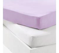 Mon PTIT Dodo - Set di 1 ALESE PU + 1 lenzuolo con angoli, 60 x 120 cm, colore: Bianco
