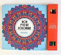 Mon p'tit kit coloriage Mandalas: Inclus : 4 crayons de couleur double mine: 31609