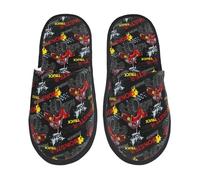 Mon-Ster Truck Print Pantofole Da Casa Calde Pantofole Casual Scarpe Per Bagno Hotel Autunno L
