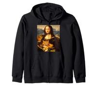 Mona Catslisa, La Gioconda di Leonardo da Vinci è Appena migliorata Felpa con Cappuccio