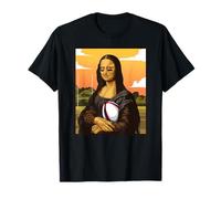 Mona Lisa ama il rugby Maglietta