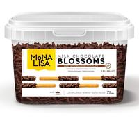 Mona Lisa Blossoms Di Callebaut Curls Di Cioccolato Al Latte, 4x 1Kg Barattolo