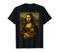 Mona Lisa bradipo divertente novità Art Cool Style Maglietta