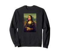 Mona Lisa Che soffia Rosa Bubble Gum Divertente Art Meme Felpa