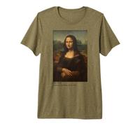 Mona Lisa di Leonardo da Vinci Maglietta Premium