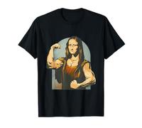 Mona Lisa Flex - Empowering Parody Tee for Strong Women Maglietta
