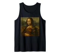 Mona Lisa Holding Bassotto Divertente amante dei cani Art Wiener Dog Canotta