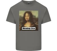 Mona Lisa Parodia Lunedì Lisa Maglietta Bambini