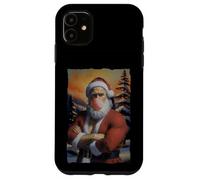 Mona Lisa Santa Claus Shirt - Divertente maglietta natalizia artistica Custodia per iPhone 11