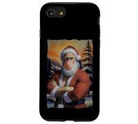 Mona Lisa Santa Claus Shirt - Divertente maglietta natalizia artistica Custodia per iPhone SE (2020) / 7/8