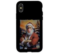 Mona Lisa Santa Claus Shirt - Divertente maglietta natalizia artistica Custodia per iPhone X/XS