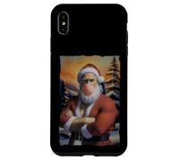 Mona Lisa Santa Claus Shirt - Divertente maglietta natalizia artistica Custodia per iPhone XS Max