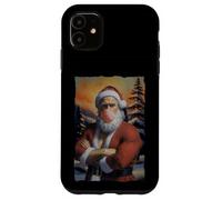 Mona Lisa Santa Claus Shirt - Divertente maglietta natalizia Grunge Custodia per iPhone 11