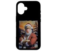 Mona Lisa Santa Claus Shirt - Divertente maglietta natalizia Grunge Custodia per iPhone 16