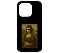 Mona Lisa Street Style Rap Art Boombox occhiali da sole catena Custodia per iPhone 15 Pro