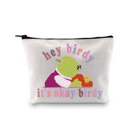 Mona Naanalan - Borsa per il trucco con scritta in lingua inglese "Princess Mona Meme Hey Birdy Its Okay Birdy", Hey Birdy Va bene Birdy 2uk, alla moda