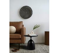 MONA TAVOLINO METALLO NERO BASE PIENA 48,5X46,5CM